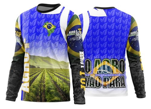 Arte Estampa Camisa Agro 2026 Manga Longa - Modelo 22