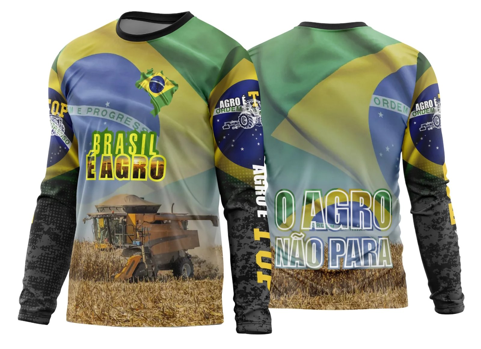 Arte Estampa Camisa Agro 2026 Manga Longa - Modelo 28
