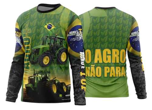 Arte Estampa Camisa Agro 2026 Manga Longa - Modelo 33