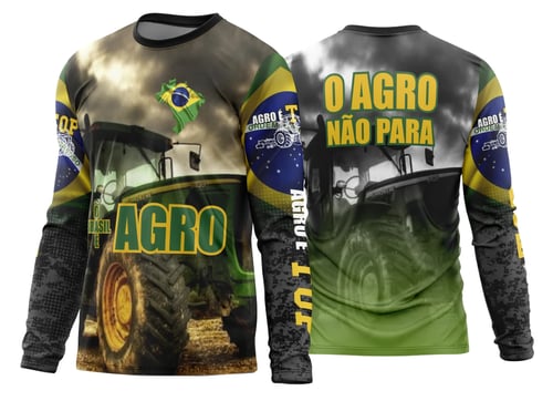 Arte Estampa Camisa Agro 2026 Manga Longa - Modelo 34