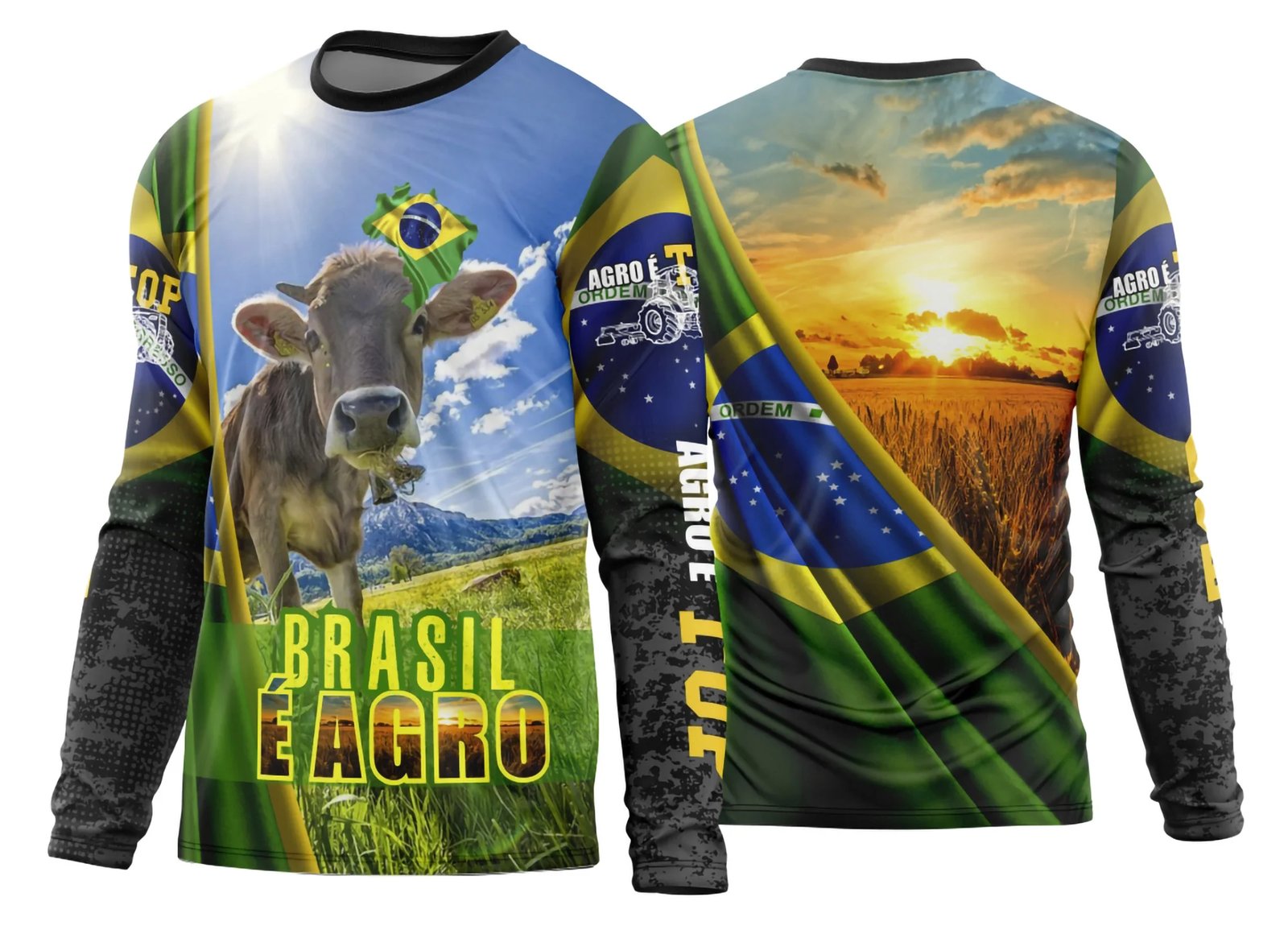 Arte Estampa Camisa Agro 2026 Manga Longa - Modelo 36