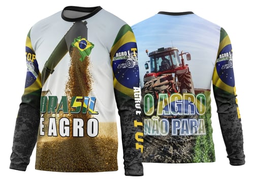 Arte Estampa Camisa Agro 2026 Manga Longa - Modelo 39