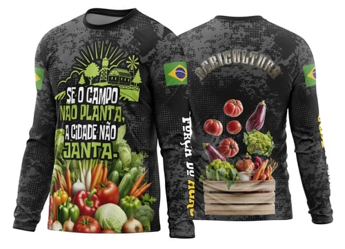  Arte Estampa Camisa Agro 2026 Modelo 09 Manga Longa