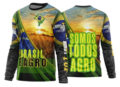 Arte Estampa Camisa Agro 2026 Modelo 11 Manga Longa