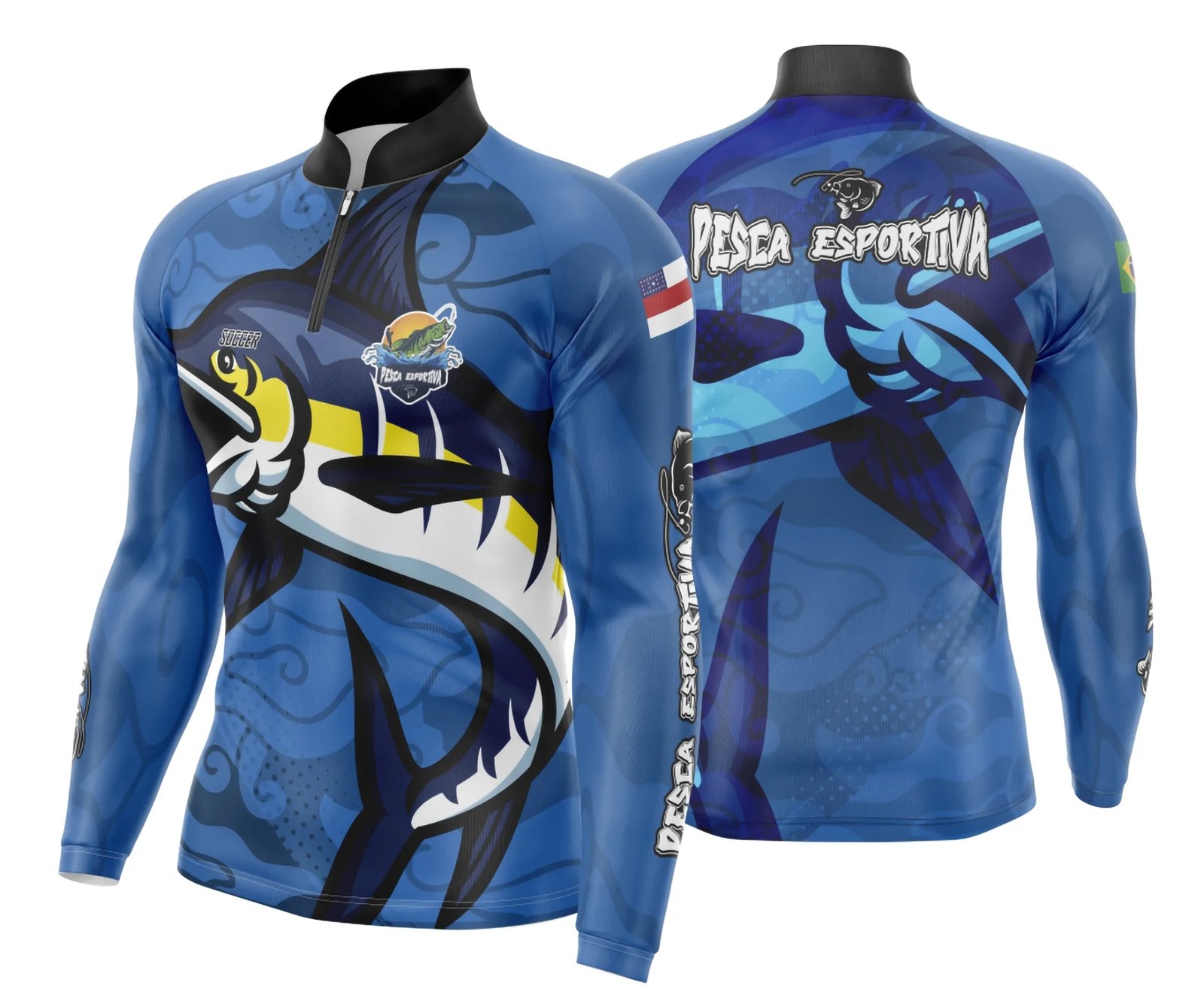 Arte Estampa Camisa De Pesca Esportiva Modelo 03