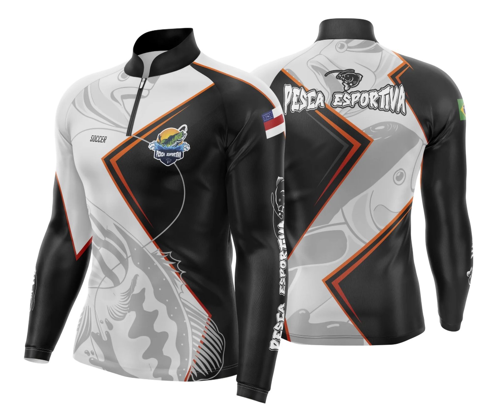 Arte Estampa Camisa De Pesca Esportiva Modelo 05