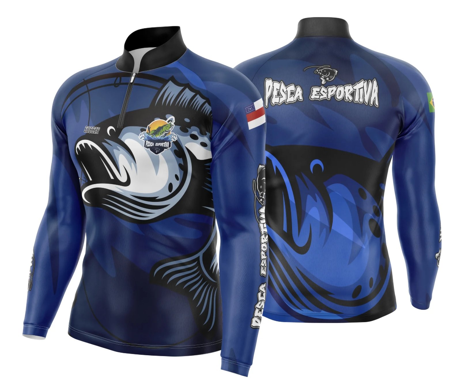 Arte Estampa Camisa De Pesca Esportiva Modelo 09