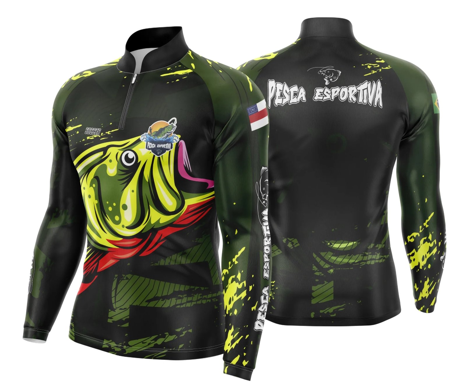 Arte Estampa Camisa De Pesca Esportiva Modelo 11