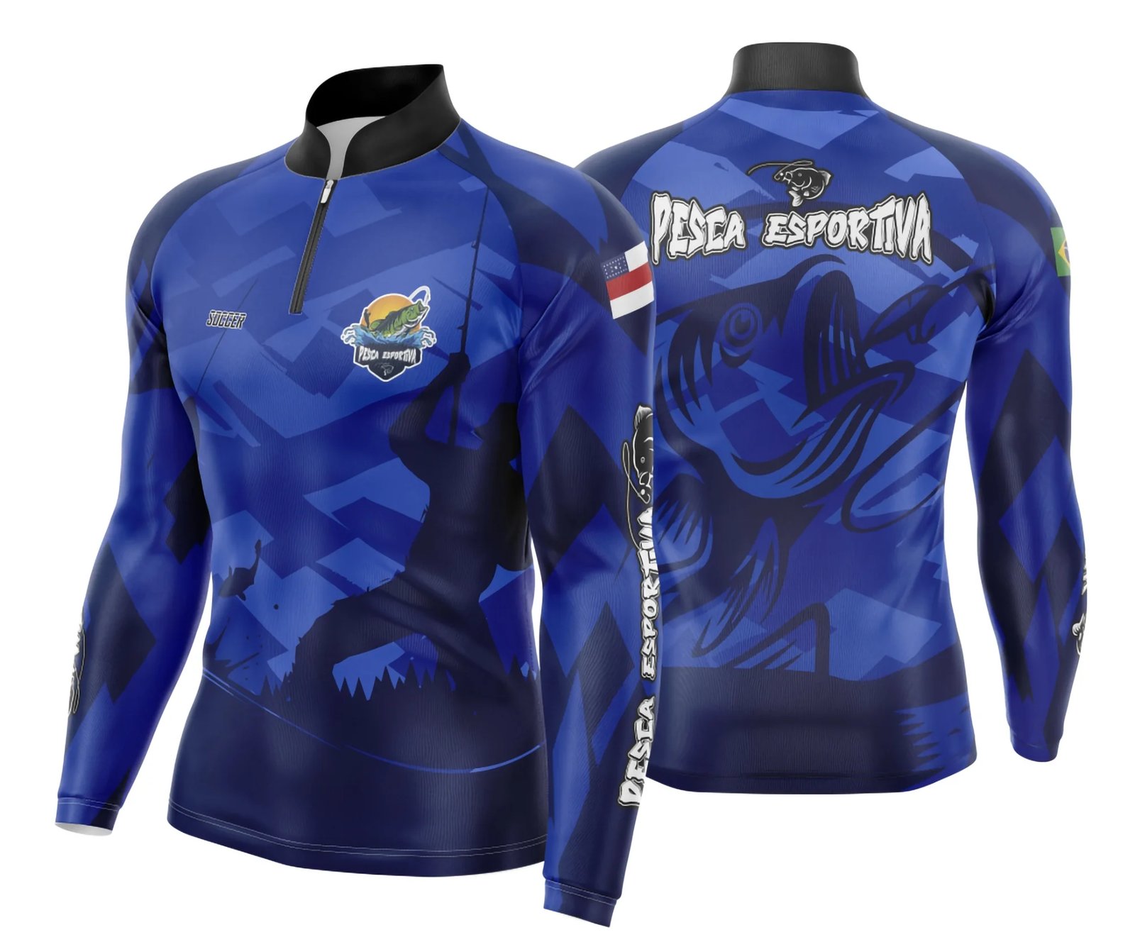 Arte Estampa Camisa De Pesca Esportiva Modelo 17