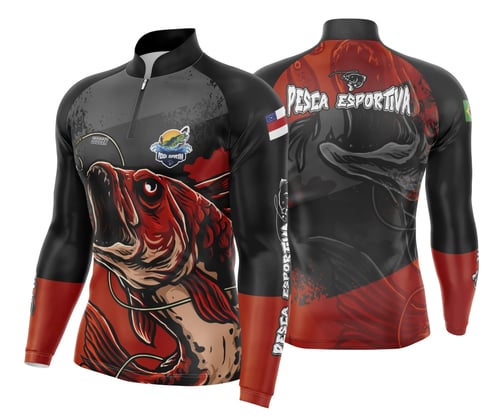 Arte Estampa Camisa De Pesca Esportiva Modelo 27
