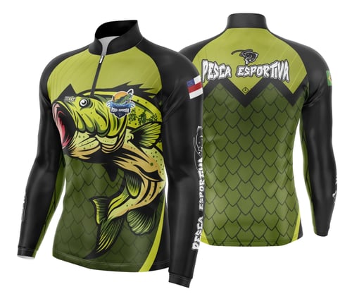Arte Estampa Camisa De Pesca Esportiva Modelo 30