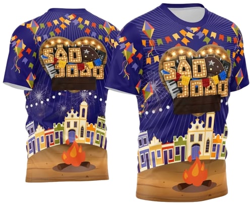 Arte Estampa Camisa Festa Junina Arraiá 2025