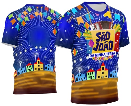 Arte Estampa Camisa Festa Junina Arraiá 2025