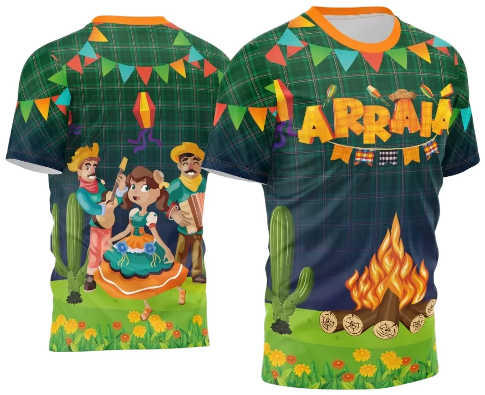 Arte Estampa Camisa Festa Junina Arraiá 2025