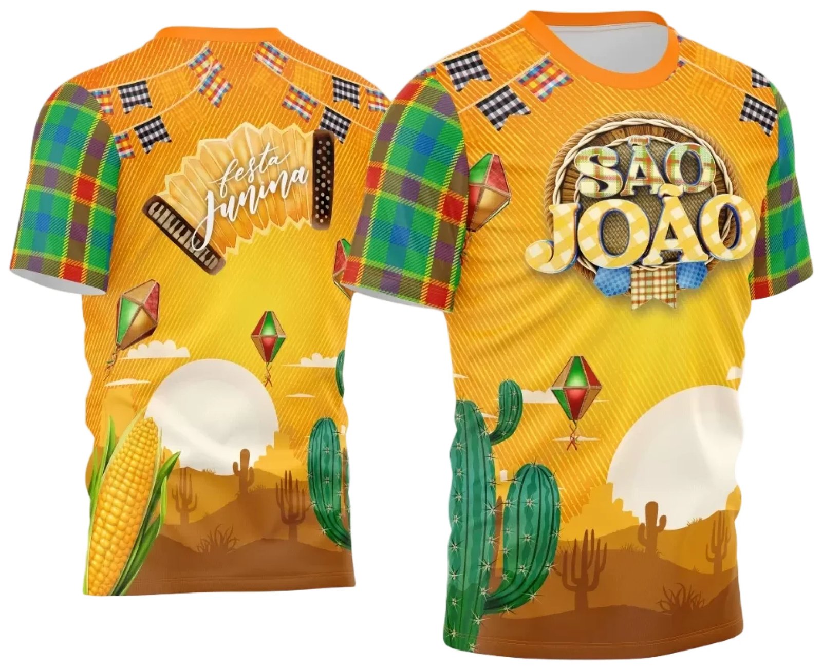 Arte Estampa Camisa Festa Junina Arraiá 2025