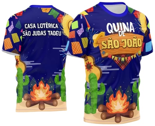 Arte Estampa Camisa Festa Junina Arraiá 2025
