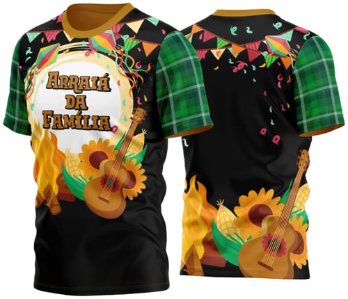 Arte Estampa Camisa Festa Junina Arraiá 2025
