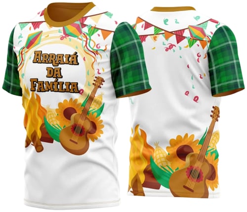 Arte Estampa Camisa Festa Junina Arraiá 2025