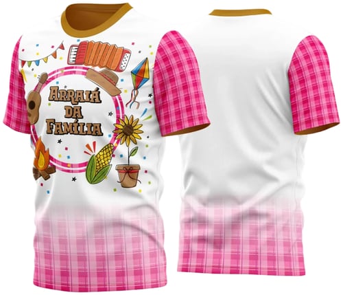 Arte Estampa Camisa Festa Junina Arraiá 2025