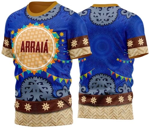 Arte Estampa Camisa Festa Junina Arraiá 2025