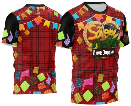 Arte Estampa Camisa Festa Junina Arraiá 2025
