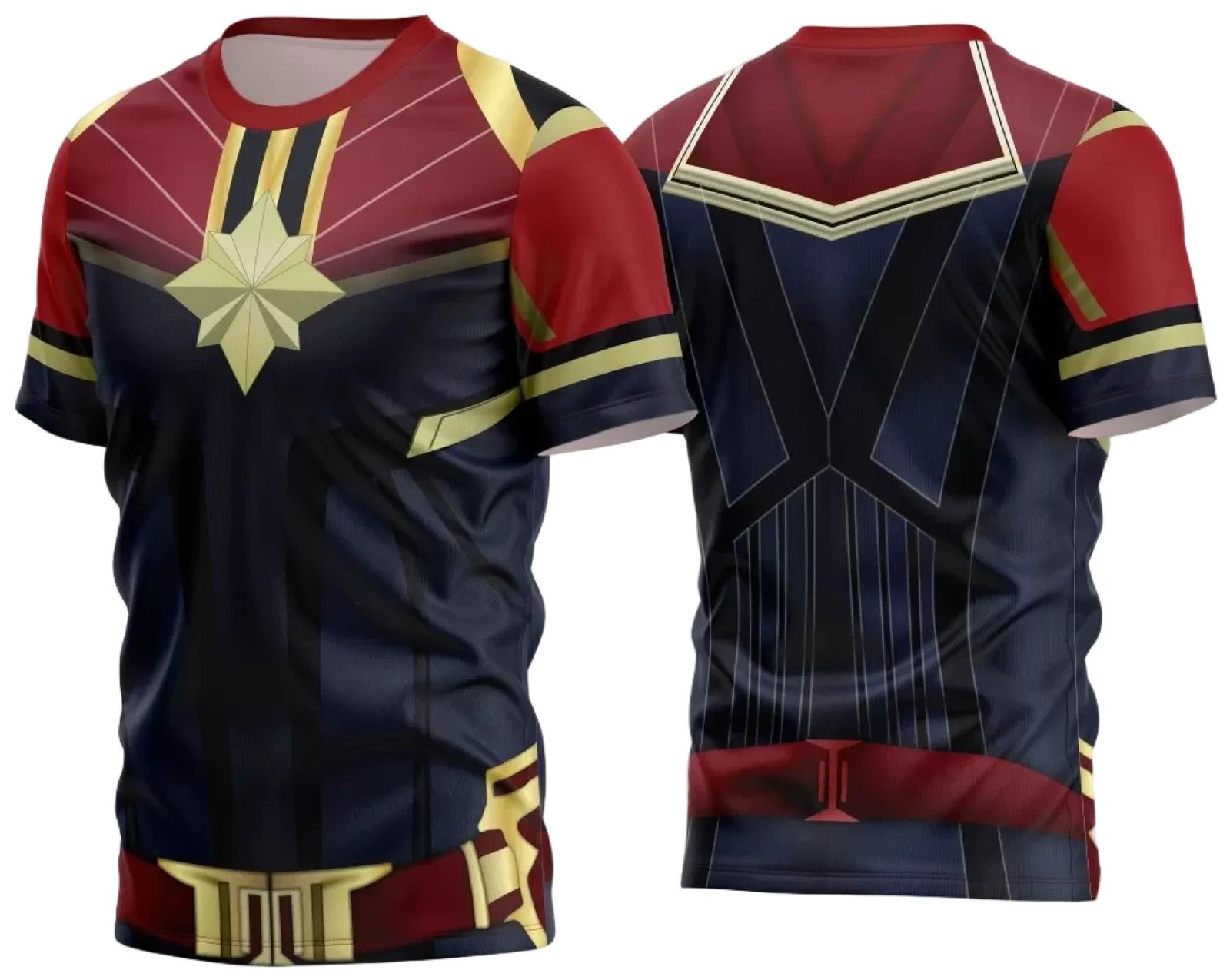 Arte Estampa Camisa Heróis - Capitã Marvel