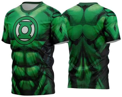 Arte Estampa Camisa Heróis - Lanterna Verde