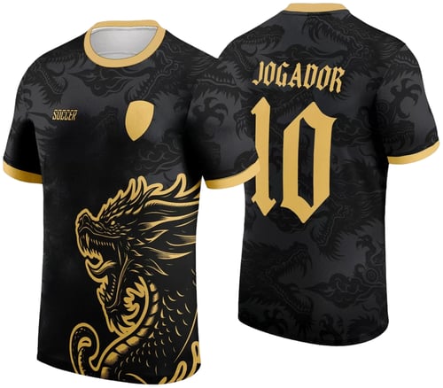 Arte Estampa Camisa INTERCLASSE 2024 - DRAGÃO NEGRO