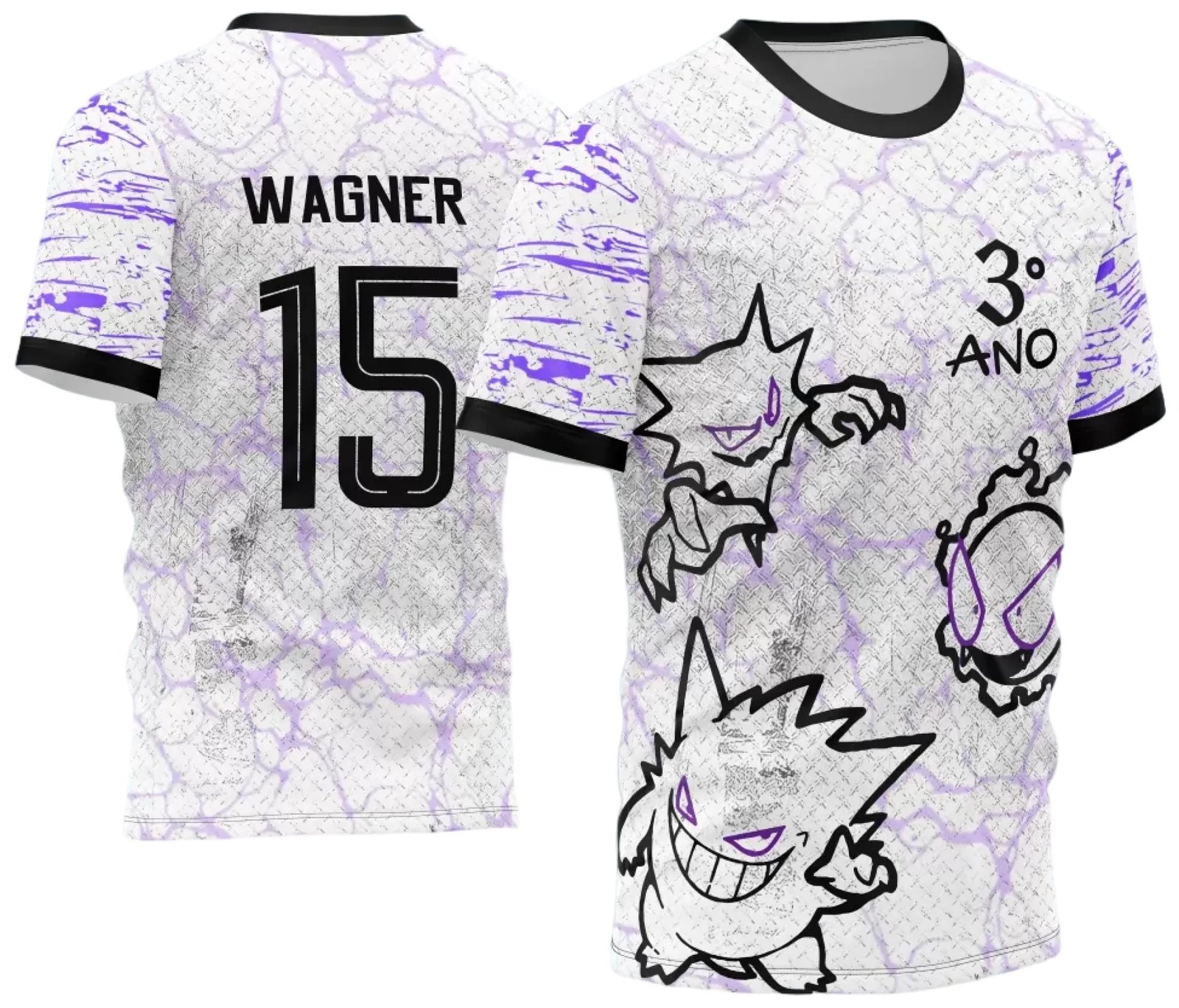Arte Estampa Camisa InterClasse 2024 Gengar