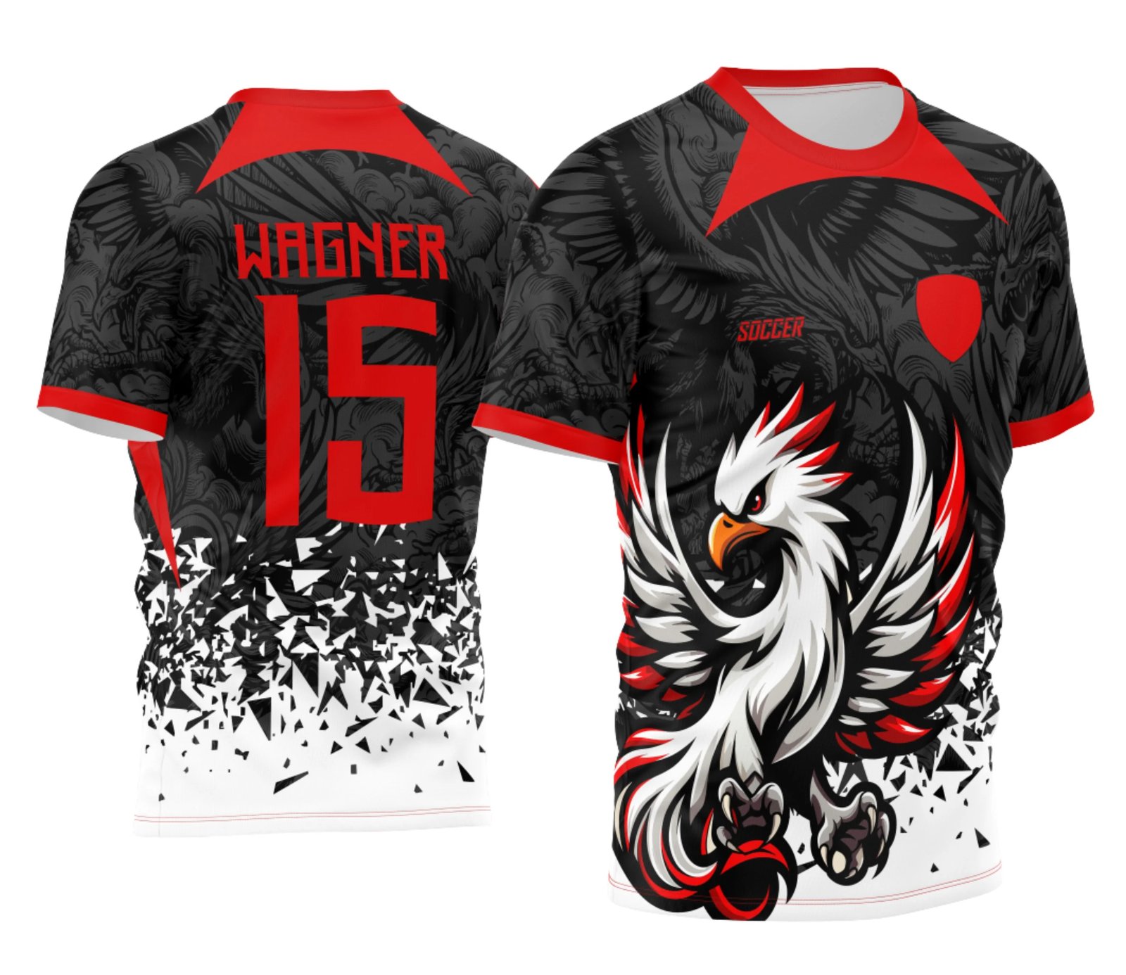 Arte Estampa Camisa Interclasse Fênix Vermelha 2024