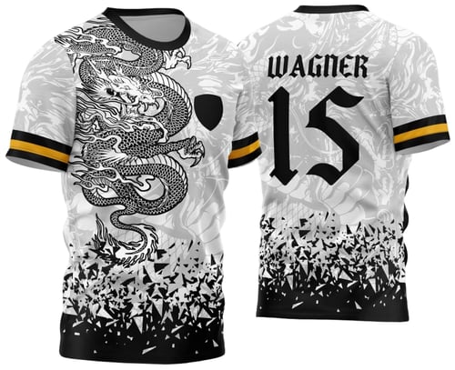 Arte Estampa Camisa Interclasse - Jogos Internos - 2024 - Dragão Branco