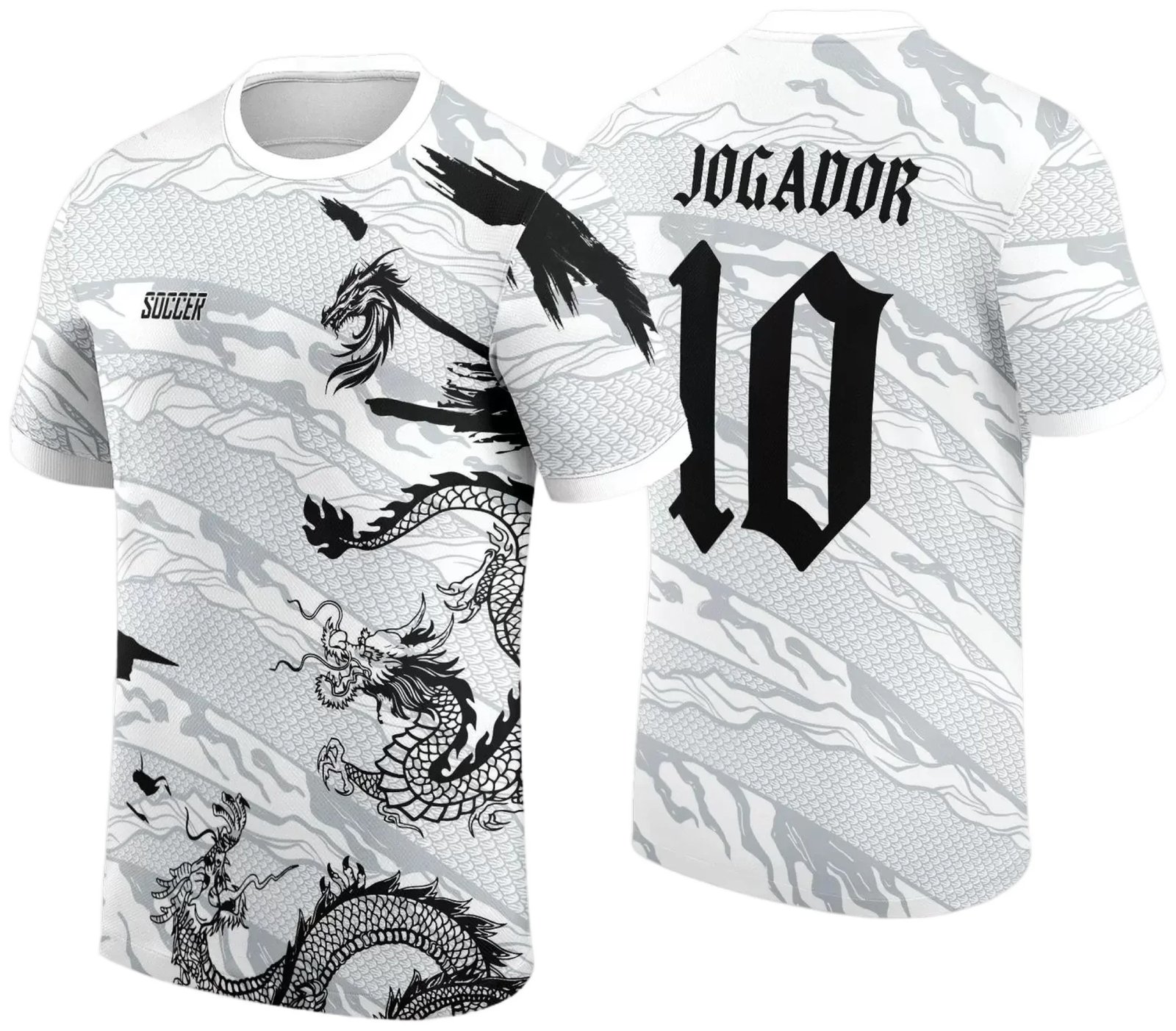 Arte Estampa Camisa Interclasse - Jogos Internos - 2024 - Dragão Branco