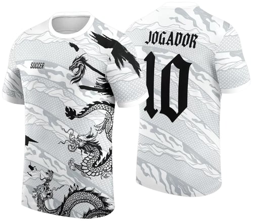 Arte Estampa Camisa Interclasse - Jogos Internos - 2024 - Dragão Branco