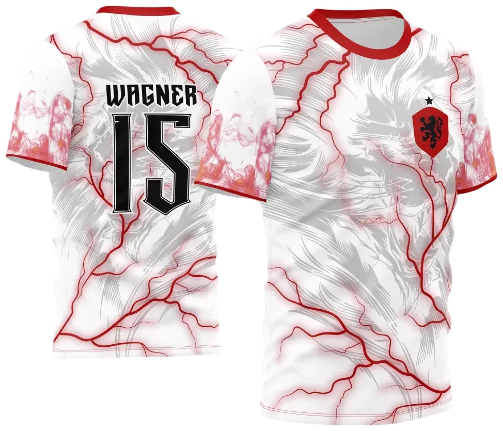 Arte Estampa Camisa INTERCLASSE Leão com raios 2024 - 2025