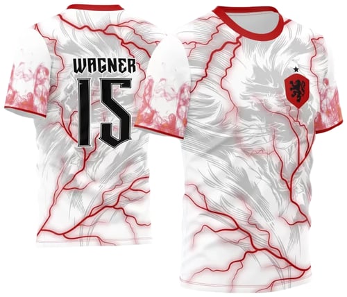 Arte Estampa Camisa INTERCLASSE Leão com raios 2024 - 2025