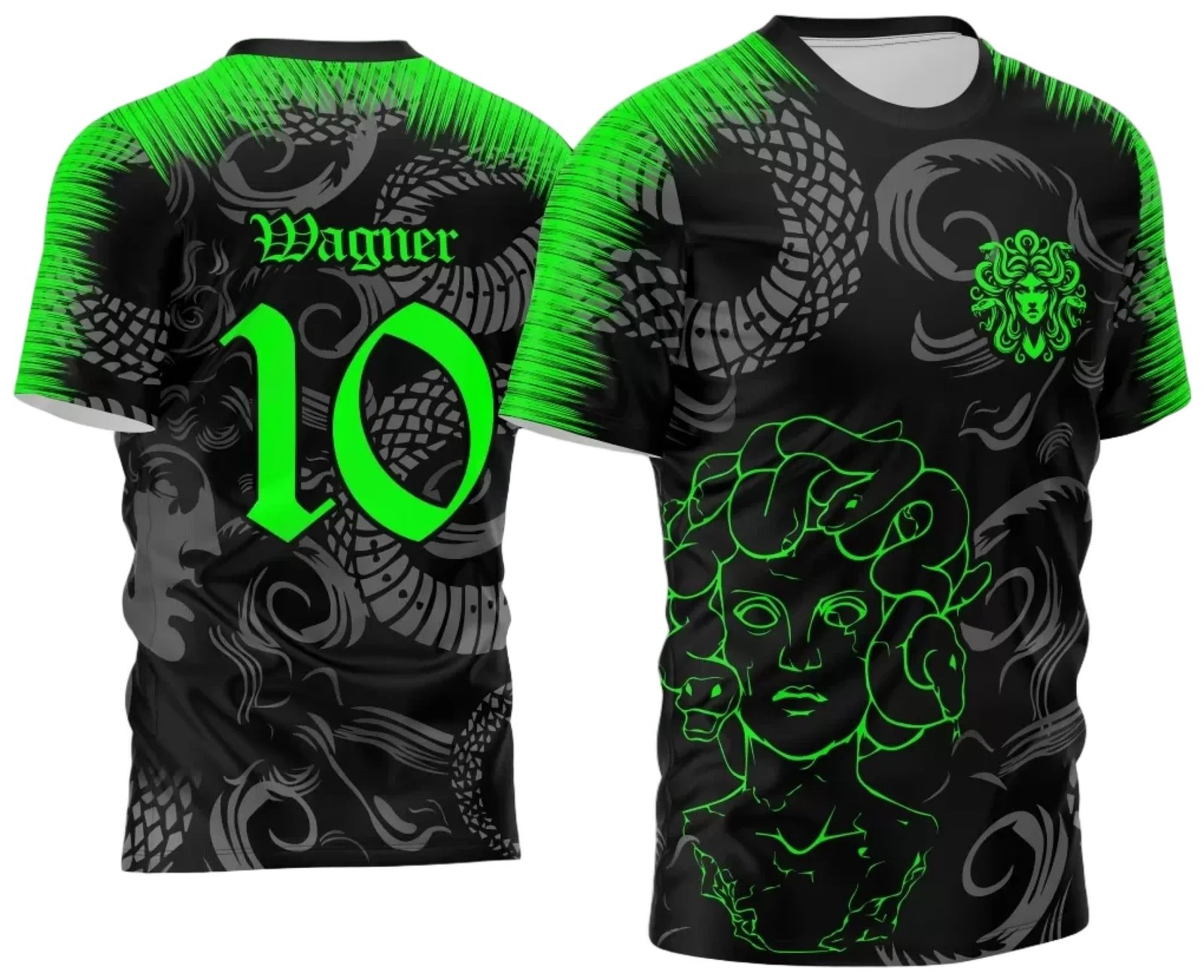 Arte Estampa Camisa Interclasse Medusa Grega 2024