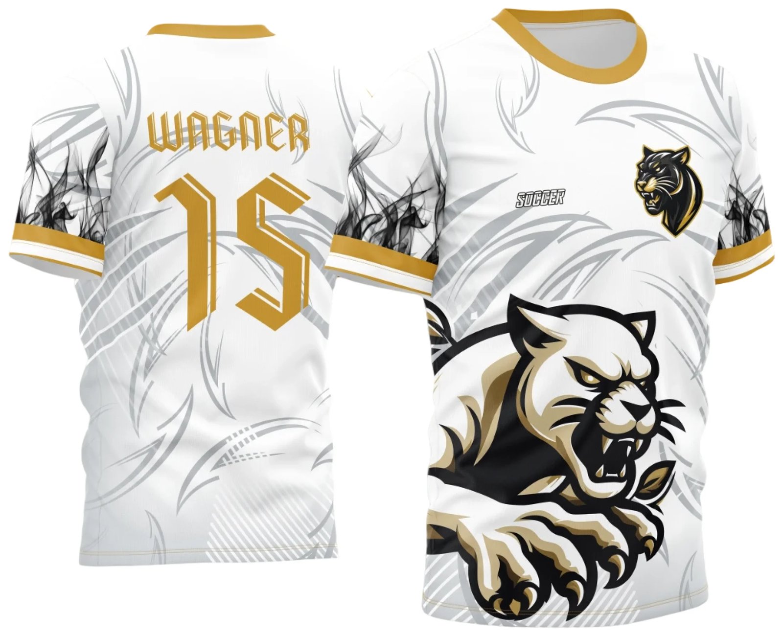 Arte Estampa Camisa Interclasse Pantera Branca 2024