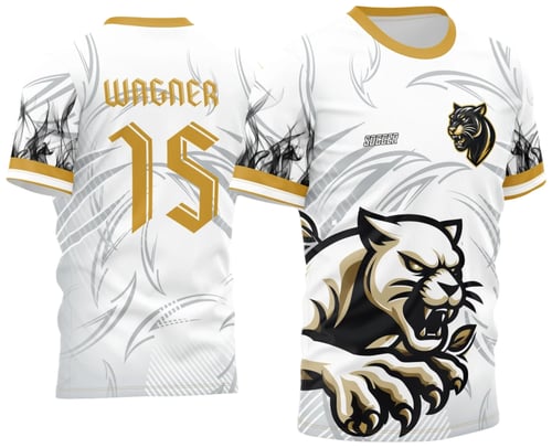 Arte Estampa Camisa Interclasse Pantera Branca 2024