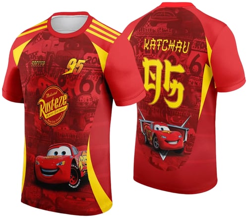 Arte Estampa Camisa Interclasse Relâmpago Mcqueen Carros