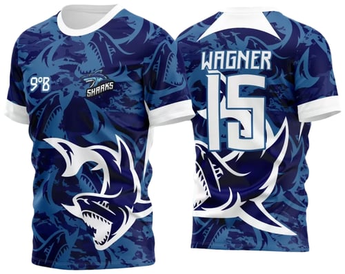 Arte Estampa Camisa Interclasse Tubarão 2024 - 2025