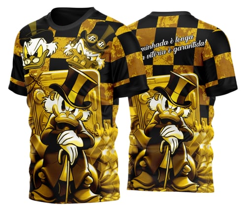 Arte Estampa Camisa Mil Grau Tio Patinhas Gold