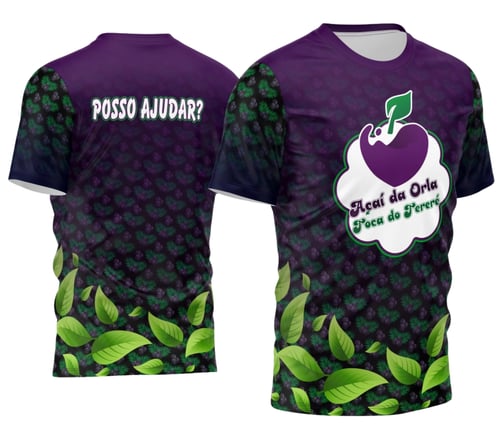 Arte Camisa Açaí - Profissão