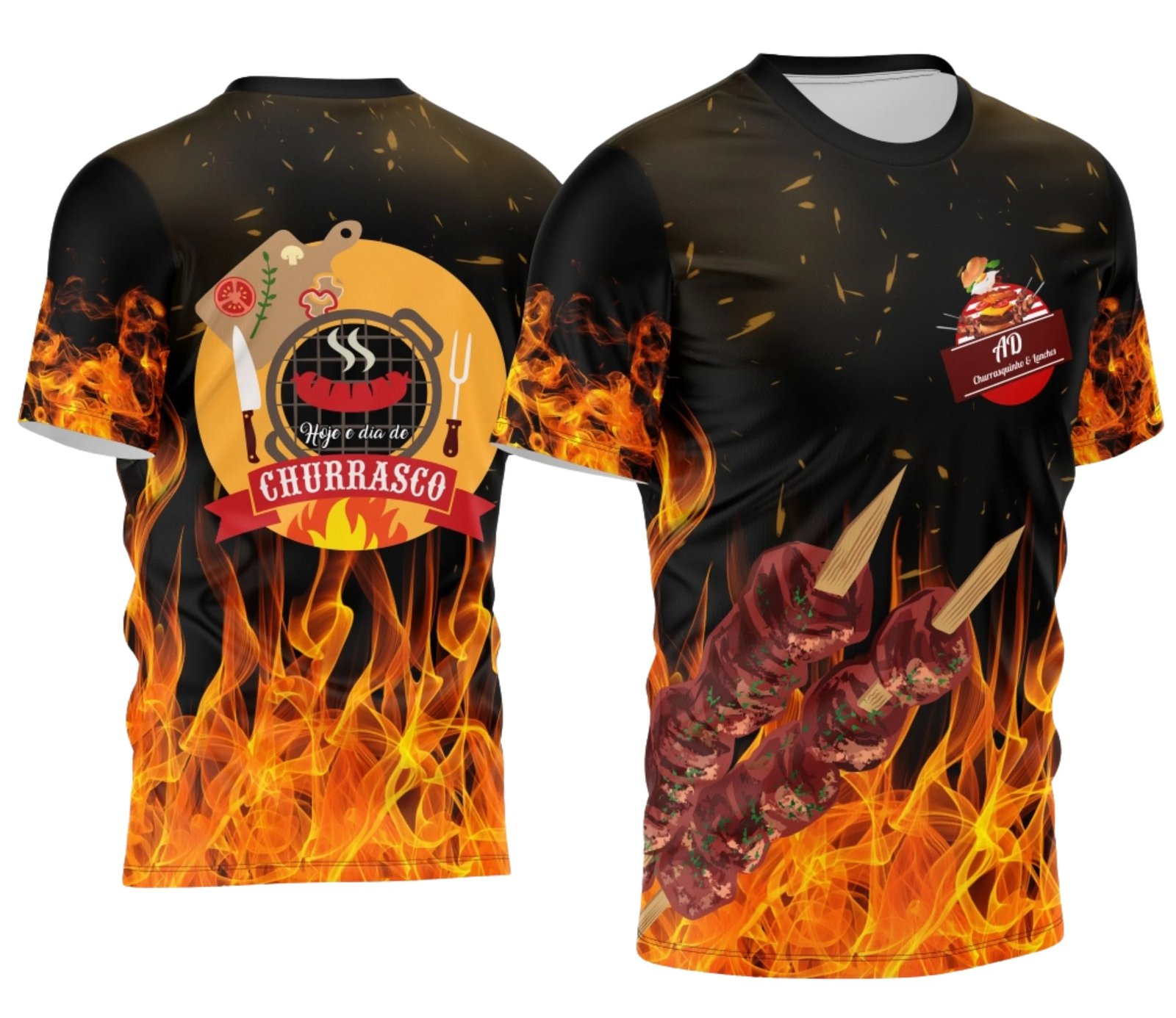 Arte Estampa Camisa Profissão - Lanchonete Churrascaria