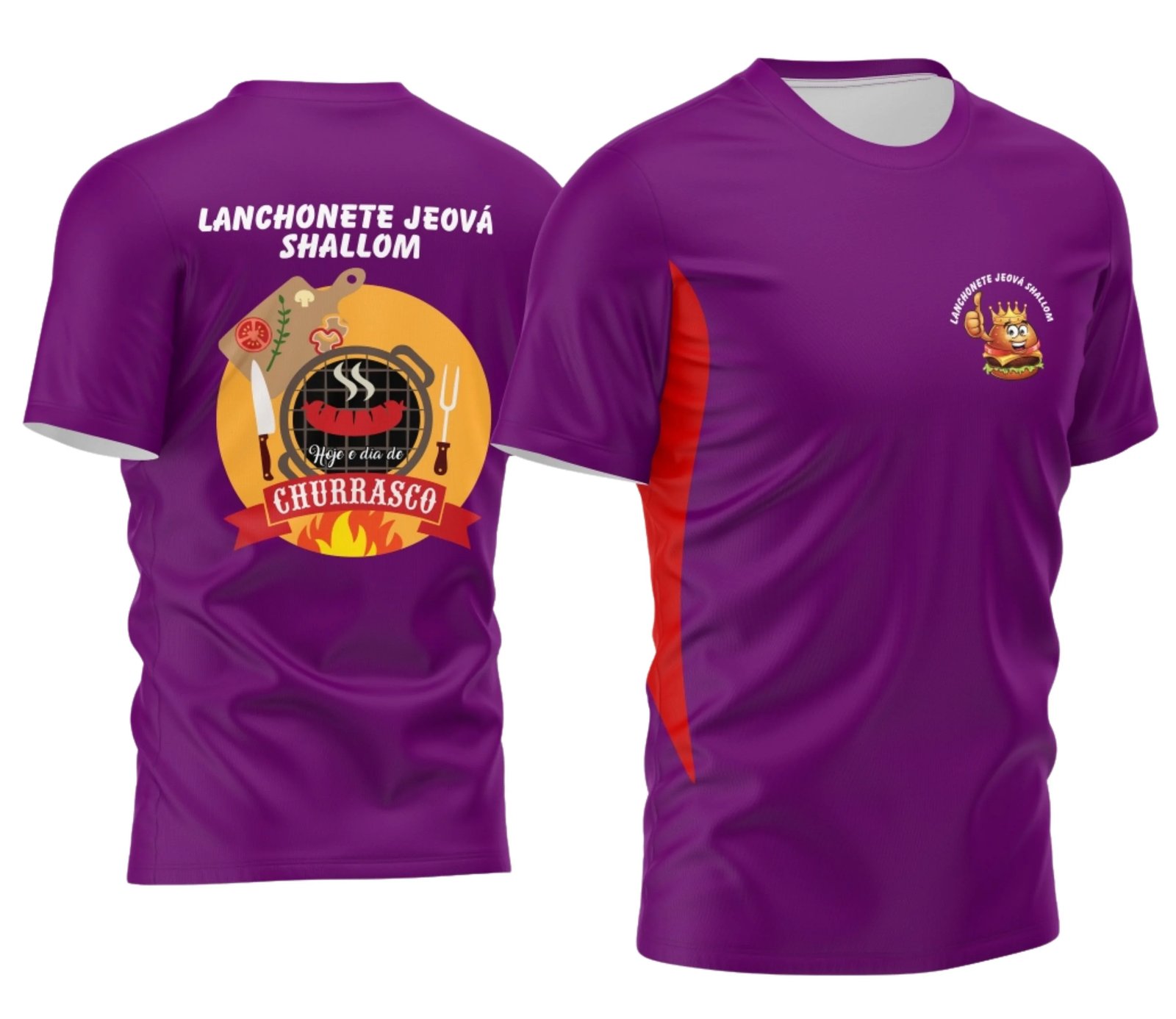 Arte Estampa Camisa Profissão - Lanchonete Churrascaria