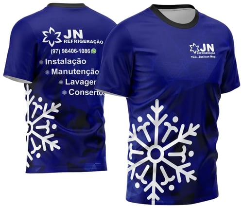 Arte Estampa Camisa Refrigeração Ar Condicionado 2024 - Modelo 03