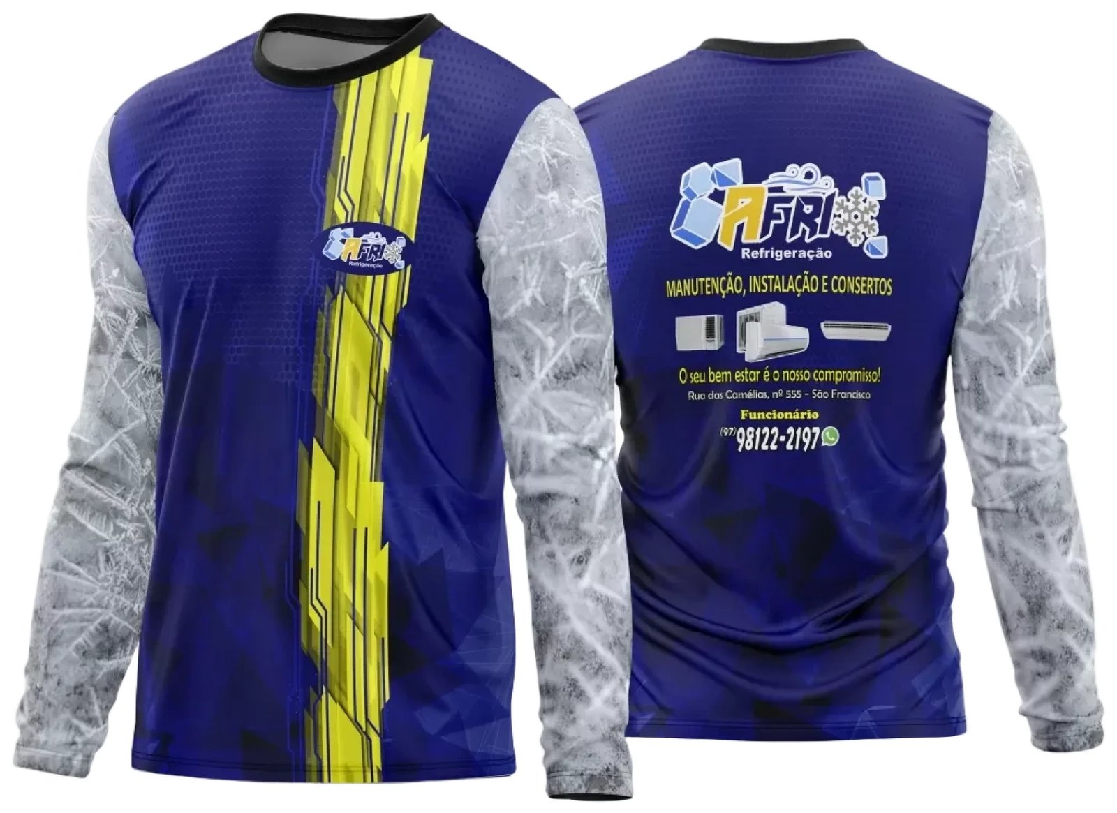 Arte Estampa Camisa Refrigeração Ar Condicionado 2024 - Modelo 04