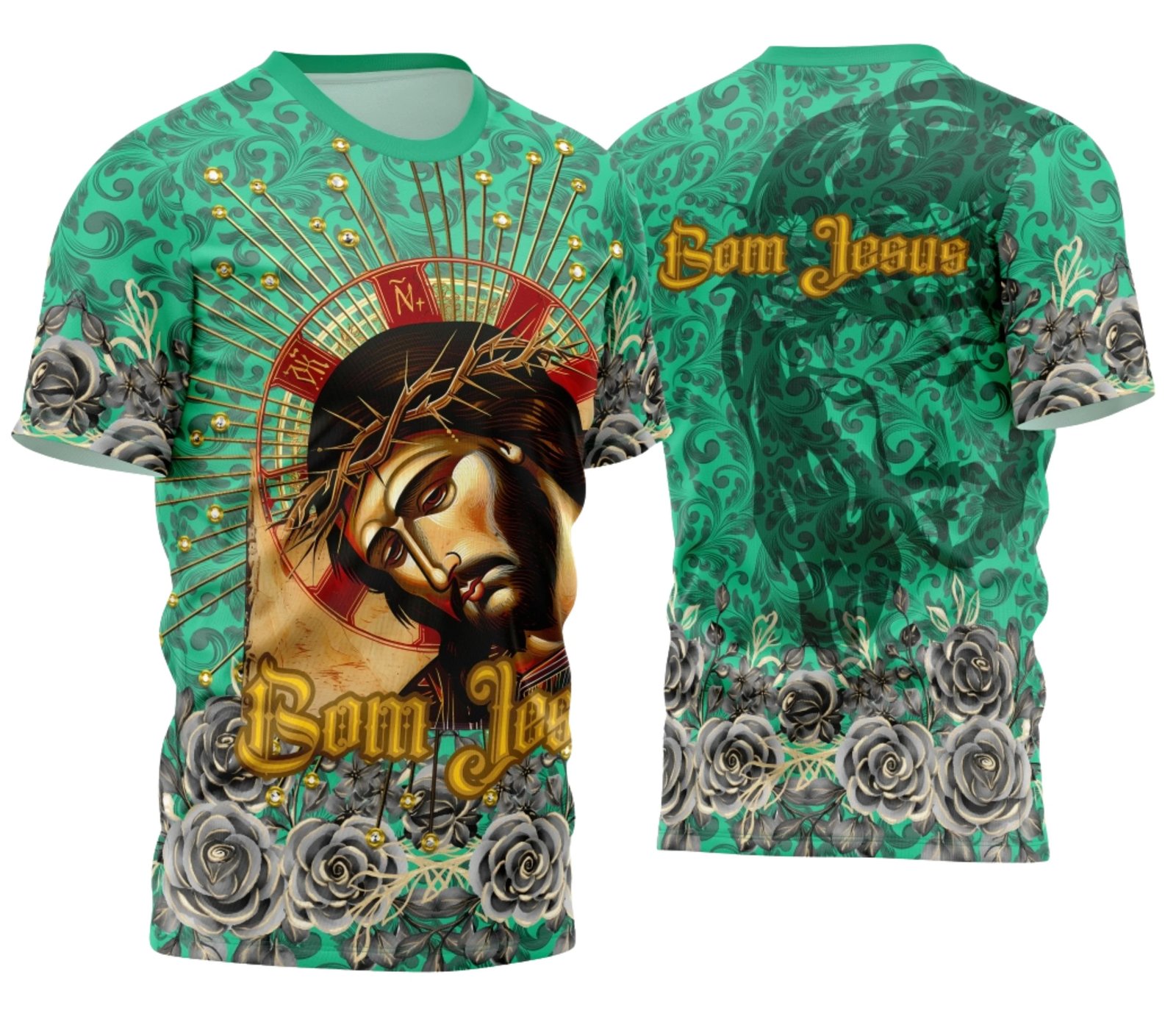 Arte Estampa Camisa Religião 2026 - Bom Jesus