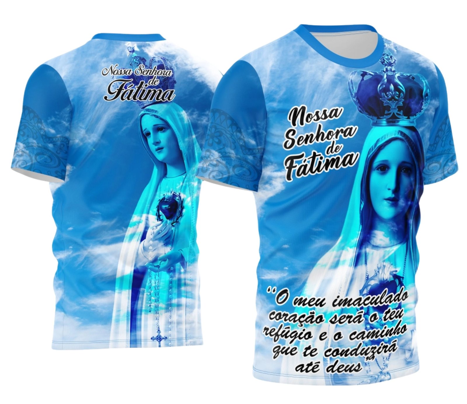 Arte Camisa Nossa Senhora de Fátima - Religião