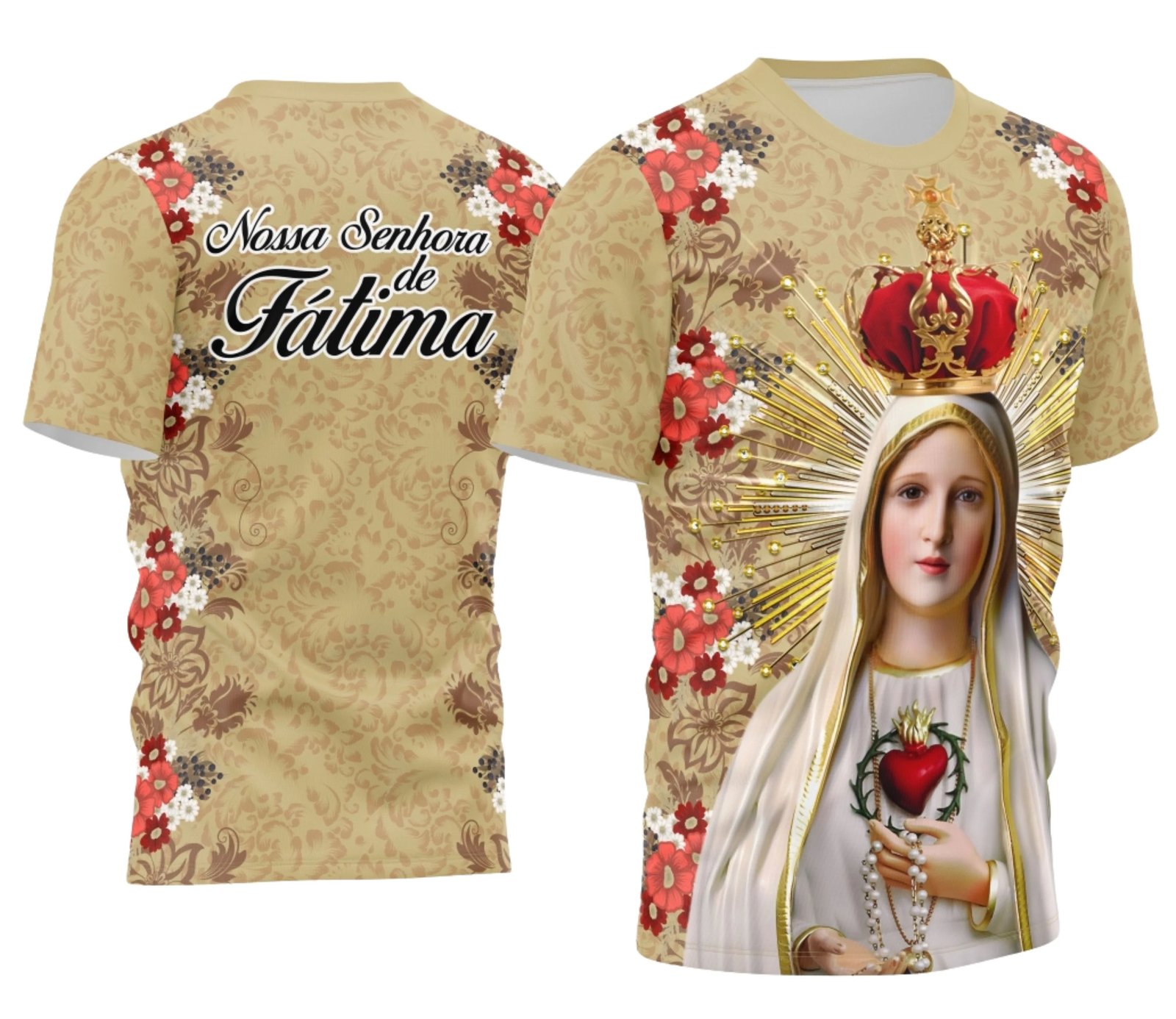 Arte Camisa Nossa Senhora de Fátima - Religião