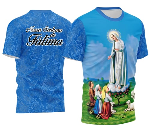 Arte Camisa Nossa Senhora de Fátima - Religião